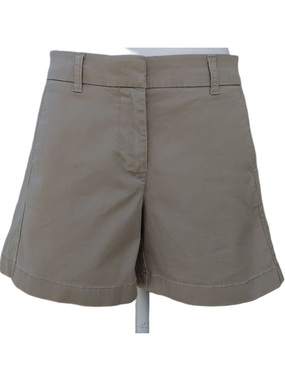 J. Crew 5" Khaki Cotton Stretch Chino Shorts in Women's Size 4 - Picture 14 of 17